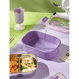 Cutie Pentru Pranz Sau Gustari, Cu Doua Compartimente, Pentru Copii Si Adulti, Etansare, Pp, Perfect Pentru Scoala Si Birou, 1000 Ml, 22.5X14.5X8 Cm - vivimall.ro