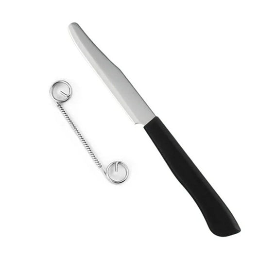 Cutit 2in1, Vivimall, Feliere/Curatare, Grosime Feliere Reglabila, 22 cm, din Otel Inoxidabil, Negru - vivimall.ro