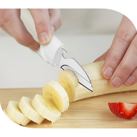 Cutit De Fructe Multifunctional, Razatoare, Curatator Fructe-Legume, Deschizator De Sticle, 18.1X3.8X2Cm - vivimall.ro