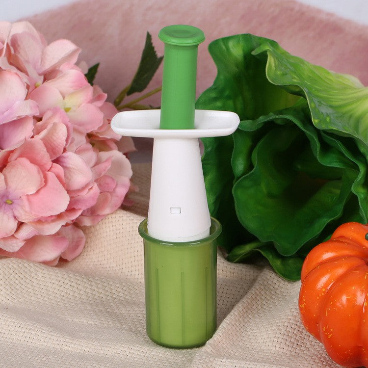 Cutit Feliator Pentru Legume Si Fructe Mici, Feliator Pentru Rosii Cherry, Feliator Pentru Masline, Ustensila De Feliat Fructe Si Legume, 18 X 6,5 Cm, Verde - vivimall.ro