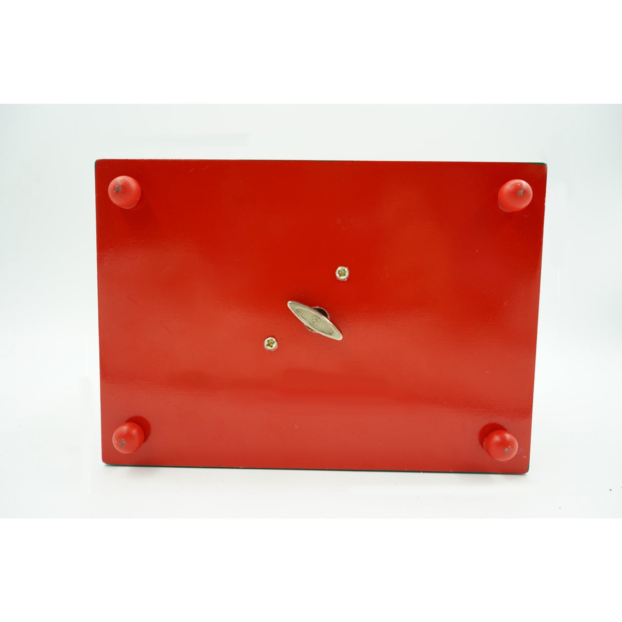 Cutiuta muzicala decorata, Casuta de Craciun, Multicolor, din Lemn, 17 cm x 20 cm, Interior, Flippy