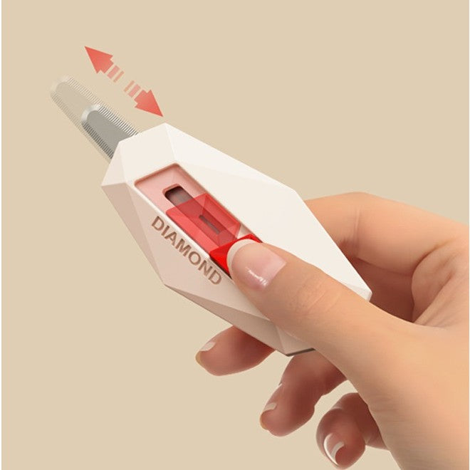 Cutter Pentru Cutii, Varf Rotunjit Si Zimtat, Tip Breloc, 6.5X3.5 Cm - vivimall.ro