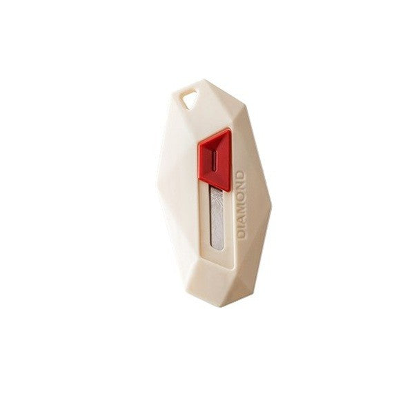Cutter Pentru Cutii, Vârf Rotunjit Și Zimțat, Tip Breloc, 6,5 x 3,5 cm