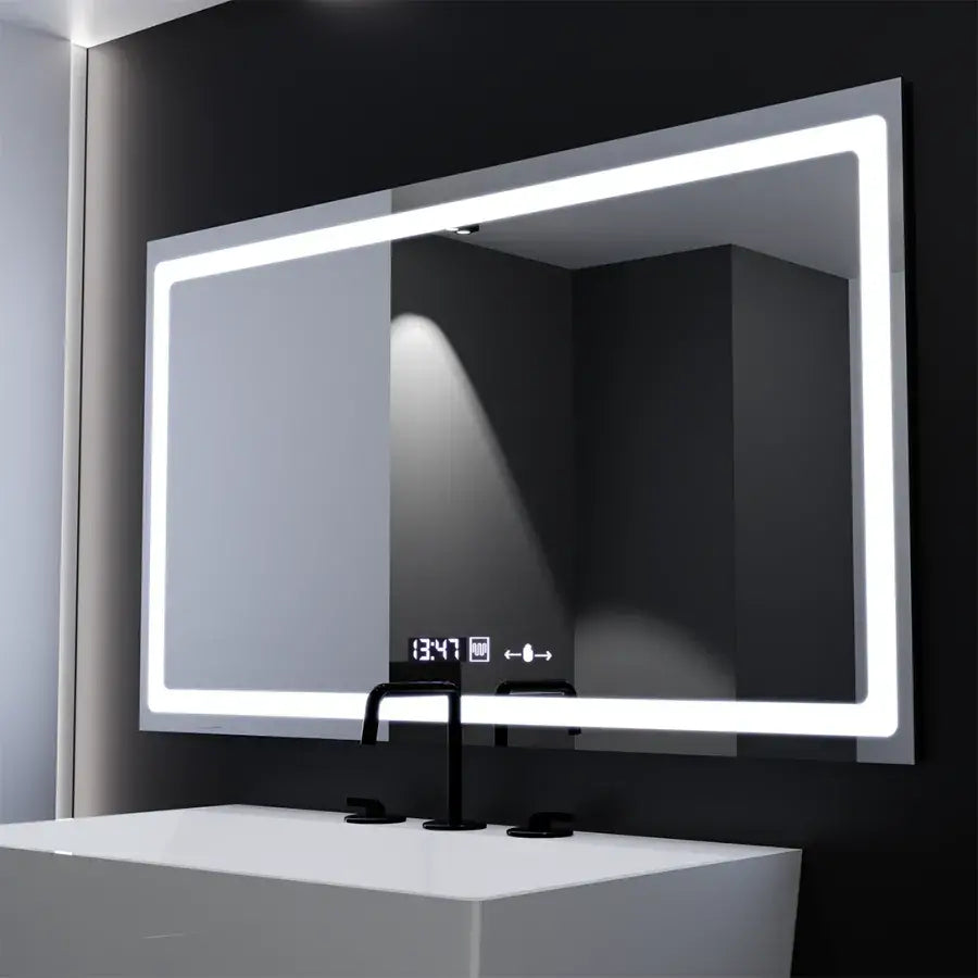Oglinda Led Rectangulara, Radiante Senzor Motionglow Marcello, Sistem Dezaburire, Ceas & Termometru - vivimall.ro