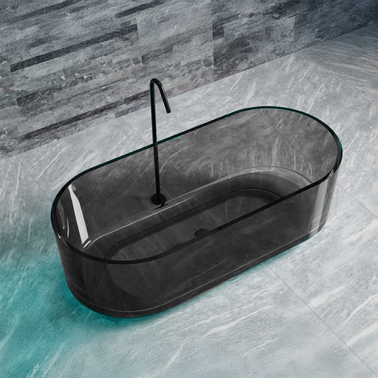 Cada Freestanding, Ovala, Smoke Grey, Rasina - vivimall.ro