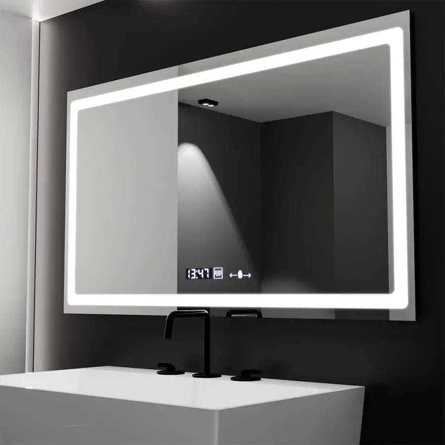Oglinda Led Rectangulara, Radiante Senzor Motionglow Marcello, Sistem Dezaburire, Ceas & Termometru - vivimall.ro