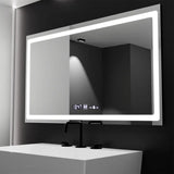 Oglinda Led Rectangulara, Radiante Senzor Motionglow Marcello, Sistem Dezaburire, Ceas & Termometru - vivimall.ro
