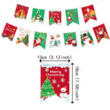 Decoratiune De Craciun, Tip Banner, 12 Piese, Pentru Usa Sau Perete, Sfoara Inclusa - vivimall.ro