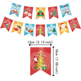 Decoratiune De Craciun, Tip Banner, 12 Piese, Pentru Usa Sau Perete, Sfoara Inclusa - vivimall.ro