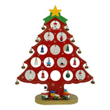 Decoratiune Craciun, Brad, 15 Cavitati Cu Ornamente, Lemn