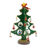 Decoratiune Craciun, Brad, 8 Cavitati Cu Ornamente, Lemn