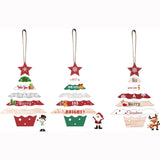 Decoratiune De Craciun Din Lemn, Cu Snur Pentru Agatare In Brad, Scris We Wish You A Merry Christmas - vivimall.ro