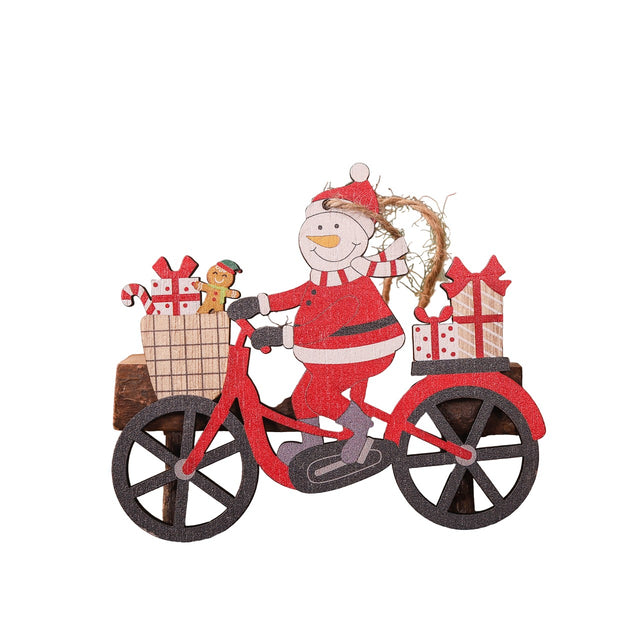 Decoratiune De Craciun Din Lemn, Cu Snur Pentru Agatare In Brad - vivimall.ro