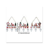 Decoratiune De Craciun Din Lemn, Cu Snur Pentru Agatare In Brad, Scris Let It Snow - vivimall.ro