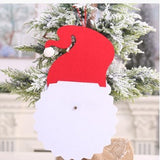 Decoratiune de Craciun Vivimall, Advent calendar, numara zilele pana la Craciun, model Mos Craciun, material poliester, 37 x 22 cm, rosu