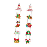 Set 2 Decoratiuni De Craciun, De Agatat, Pentru Usa, Sfoara Inclusa, 21 Cm/28 Cm, Din Hartie 350G - vivimall.ro