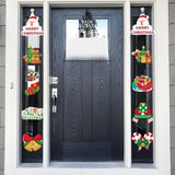Set 2 Decoratiuni De Craciun, De Agatat, Pentru Usa, Sfoara Inclusa, 21 Cm/28 Cm, Din Hartie 350G - vivimall.ro