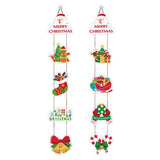 Set 2 Decoratiuni De Craciun, De Agatat, Pentru Usa, Sfoara Inclusa, 21 Cm/28 Cm, Din Hartie 350G - vivimall.ro
