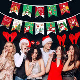 Decoratiune De Craciun, Tip Banner, 12 Piese, Pentru Usa Sau Perete, Sfoara Inclusa - vivimall.ro