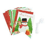Decoratiune De Craciun, Tip Banner, 12 Piese, Pentru Usa Sau Perete, Sfoara Inclusa - vivimall.ro