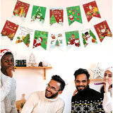 Decoratiune De Craciun, Tip Banner, 12 Piese, Pentru Usa Sau Perete, Sfoara Inclusa - vivimall.ro