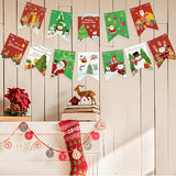 Decoratiune De Craciun, Tip Banner, 12 Piese, Pentru Usa Sau Perete, Sfoara Inclusa - vivimall.ro