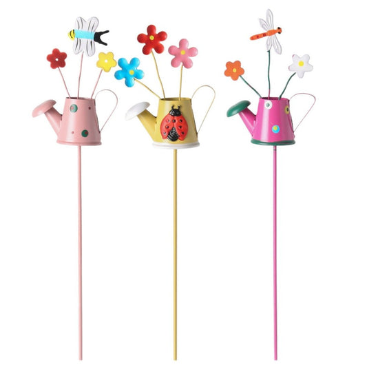 Set 3 Decoratiuni de Gradina, Vivimall, Model Stropitoare, din Fier, 28 x 5 cm, Multicolor - vivimall.ro