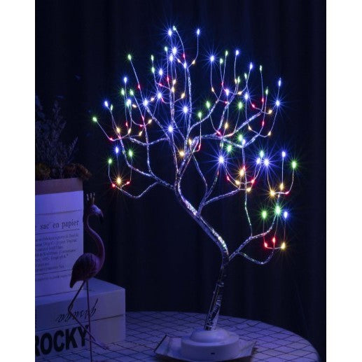 Decoratiune Luminoasa Arbore Cu Baterii + Usb, 108 Led-Uri