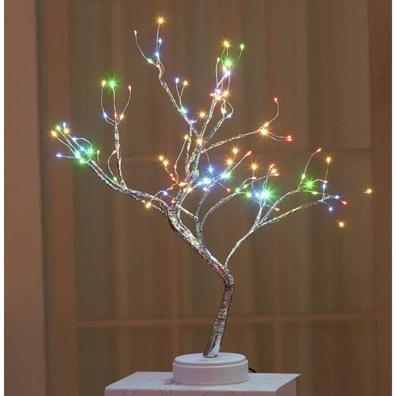 Decoratiune Luminoasa Arbore Cu Baterii + Usb, 108 Led-Uri