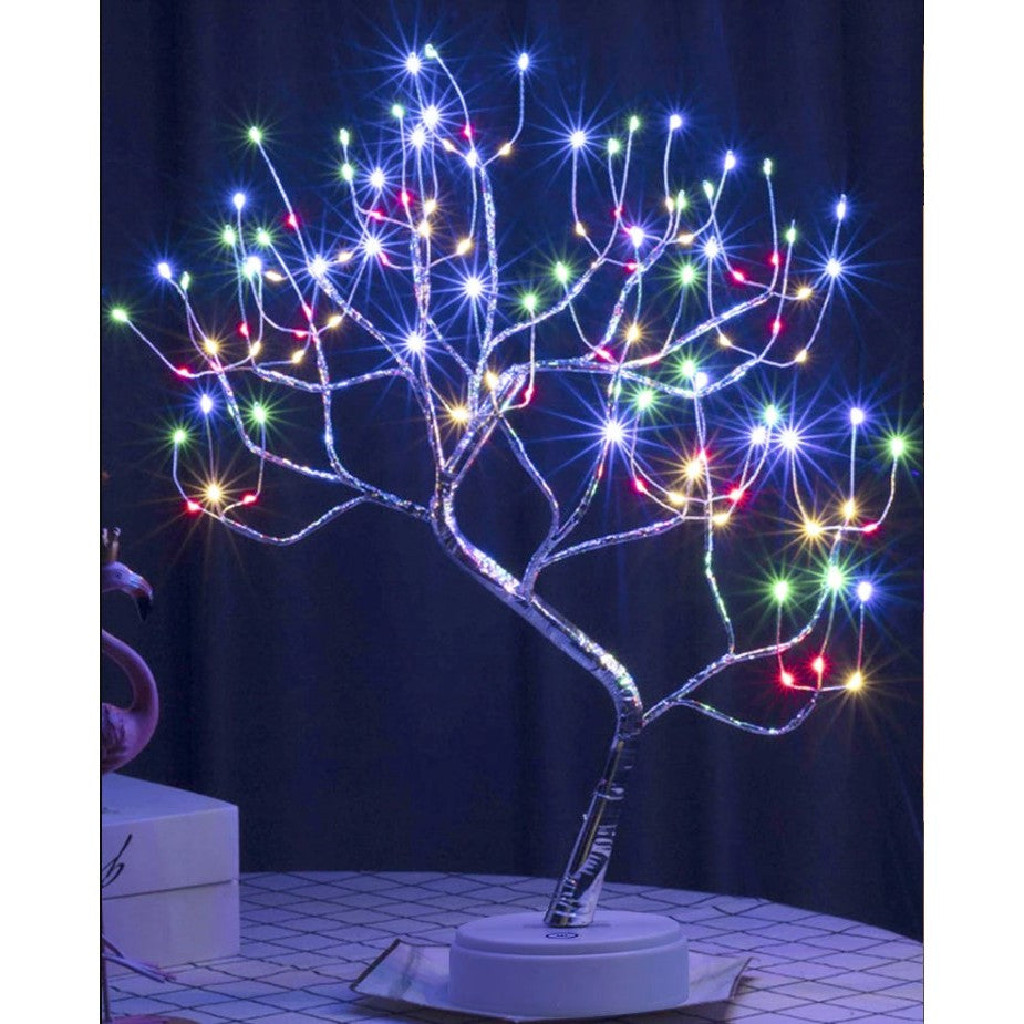 Decoratiune Luminoasa Arbore Cu Baterii + Usb, 108 Led-Uri