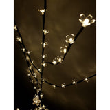 Decoratiune Luminoasa, Flippy, Crenguta, cu Baterii, 72 LED -uri, Flori, Alb Cald - vivimall.ro