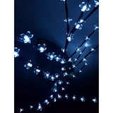 Decoratiune Luminoasa Crenguta cu Baterii 72 LED -uri Flori Alb Rece - vivimall.ro
