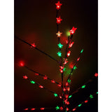 Decoratiune Luminoasa Crenguta Cu Baterii 72 Led -Uri Stelute