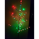 Decoratiune Luminoasa Crenguta Cu Baterii 72 Led -Uri Stelute