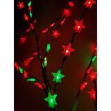 Decoratiune Luminoasa Crenguta Cu Baterii 72 Led -Uri Stelute