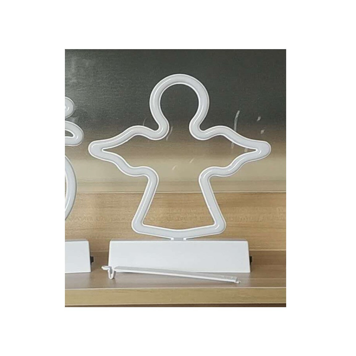 Decoratiune Luminoasa Cu Baterii Ingeras 25 Cm Rece