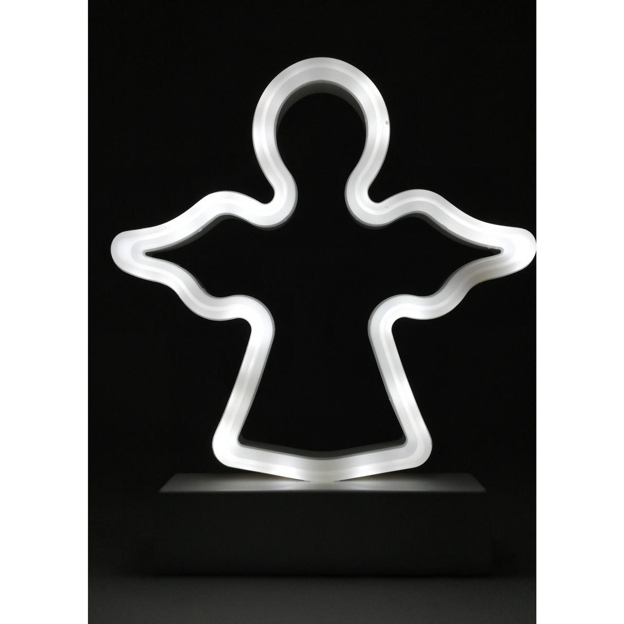 Decoratiune Luminoasa Cu Baterii Ingeras 25 Cm Rece