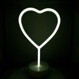 Decoratiune Luminoasa cu Baterii Inima Alb Rece - vivimall.ro