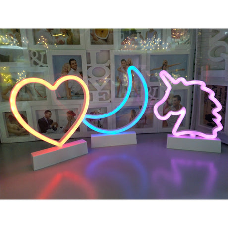 Decoratiune Luminoasa Cu Baterii Semiluna 25 Cm