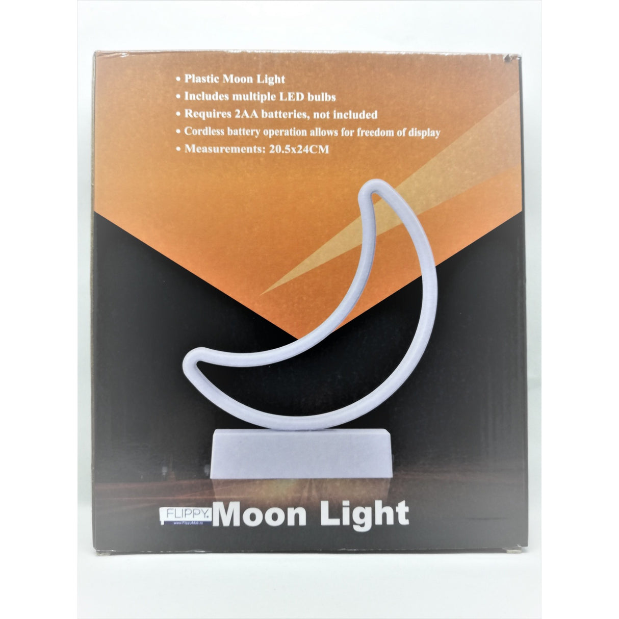 Decoratiune Luminoasa Cu Baterii Semiluna 25 Cm