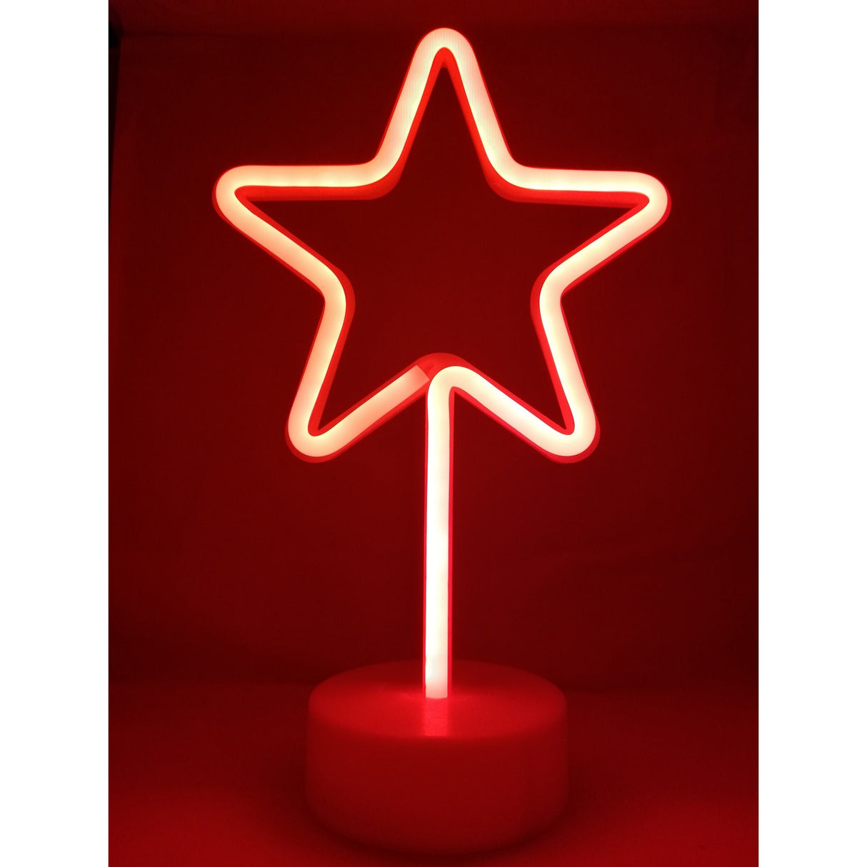 Decoratiune Luminoasa cu Baterii Stea Rosu - vivimall.ro