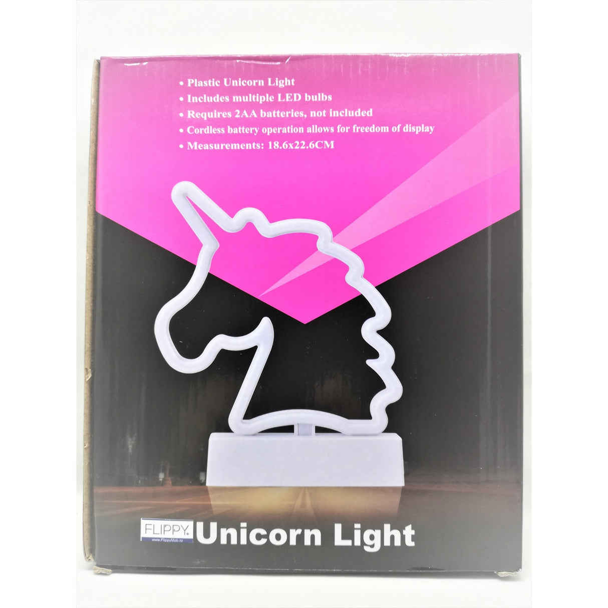 Decoratiune Luminoasa Cu Baterii Unicorn 25 Cm Rece