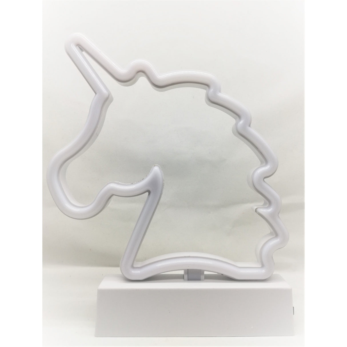 Decoratiune Luminoasa cu Baterii Unicorn 25 cm Alb Rece - vivimall.ro