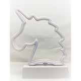 Decoratiune Luminoasa cu Baterii Unicorn 25 cm Alb Rece - vivimall.ro