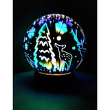 Decoratiune Luminoasa cu Baterii/USB 15 cm Glob Multicolor - vivimall.ro