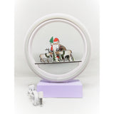 Decoratiune Luminoasa cu Baterii/USB Neon Craciun 20 cm Alb Rece - vivimall.ro