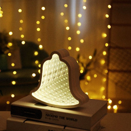 Decoratiune Luminoasa Cu Baterii/Usb Neon Model Clopotel 20 Cm