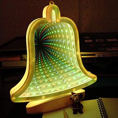 Decoratiune Luminoasa Cu Baterii/Usb Neon Model Clopotel 20 Cm
