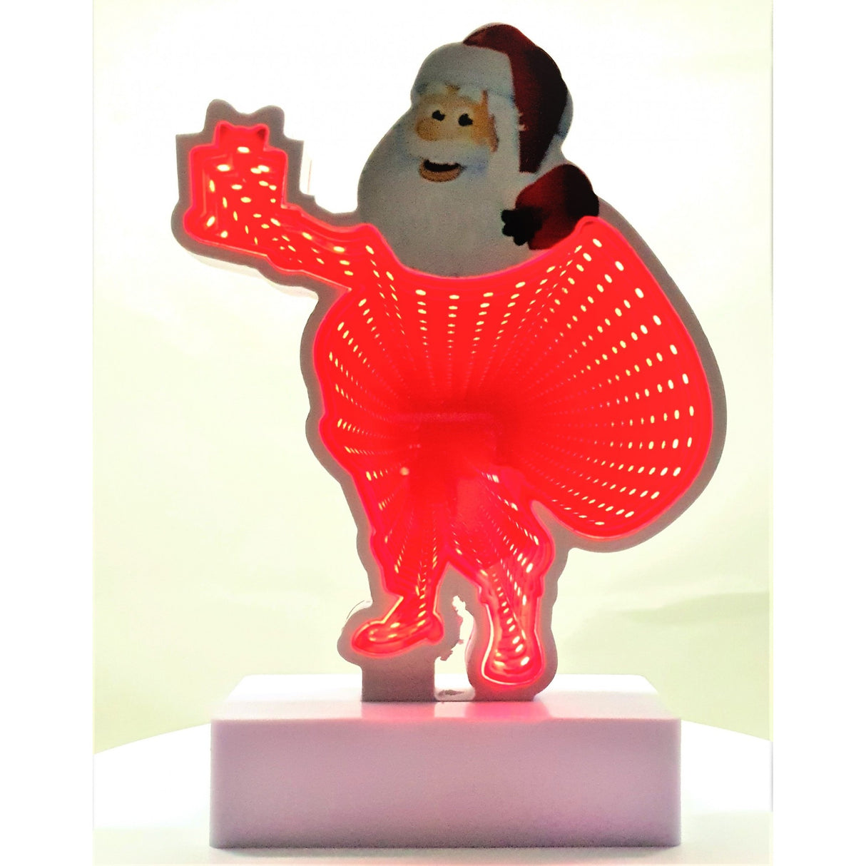 Decoratiune Luminoasa Cu Baterii/Usb Neon Model Mos Craciun 20 Cm Rece