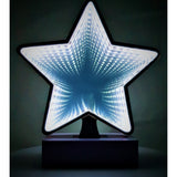 Decoratiune Luminoasa cu Baterii/USB Neon Model Stea 20 cm Alb Rece - vivimall.ro